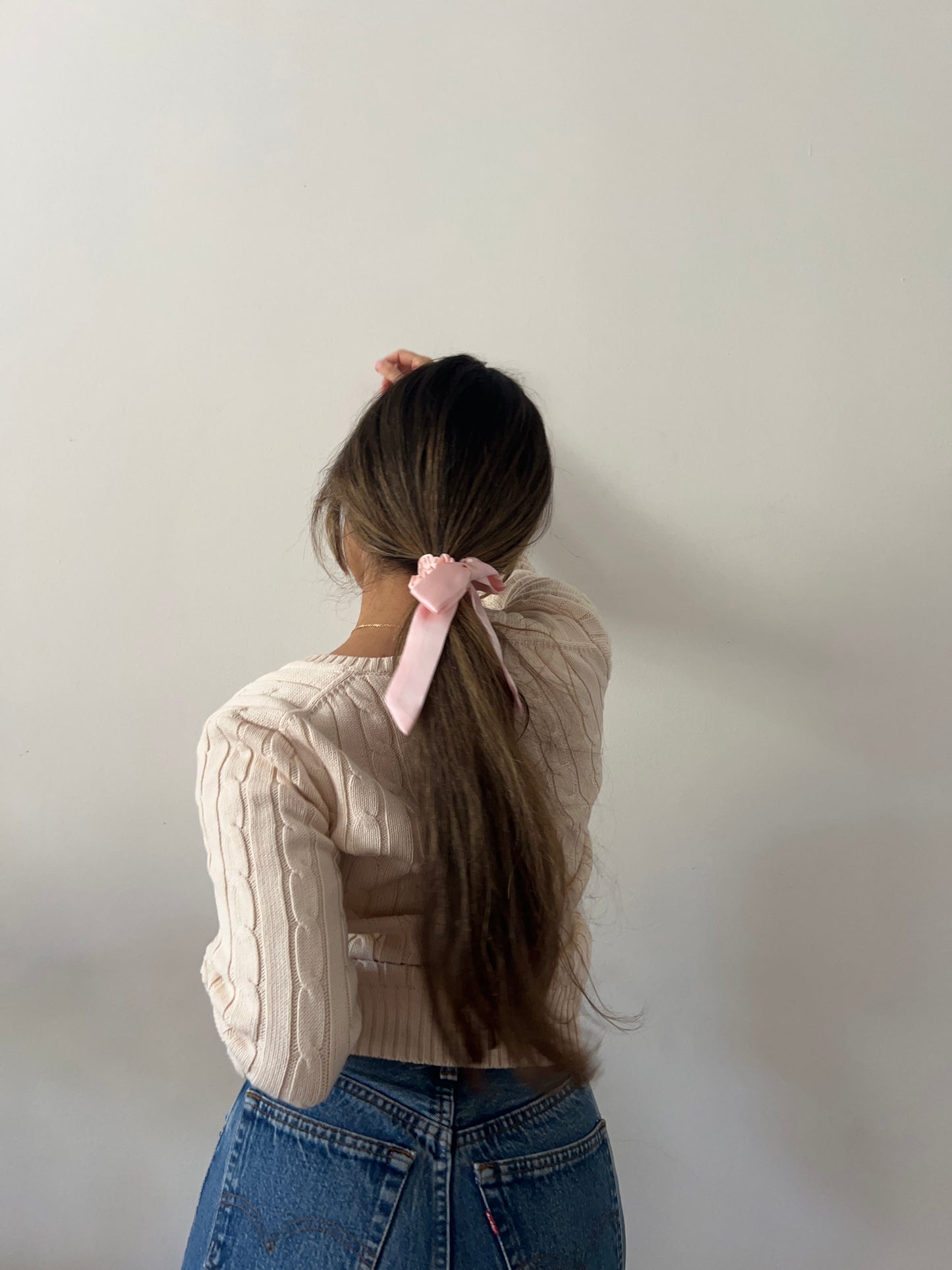 100% Silk Bow Scrunchies - Galentine's Drop