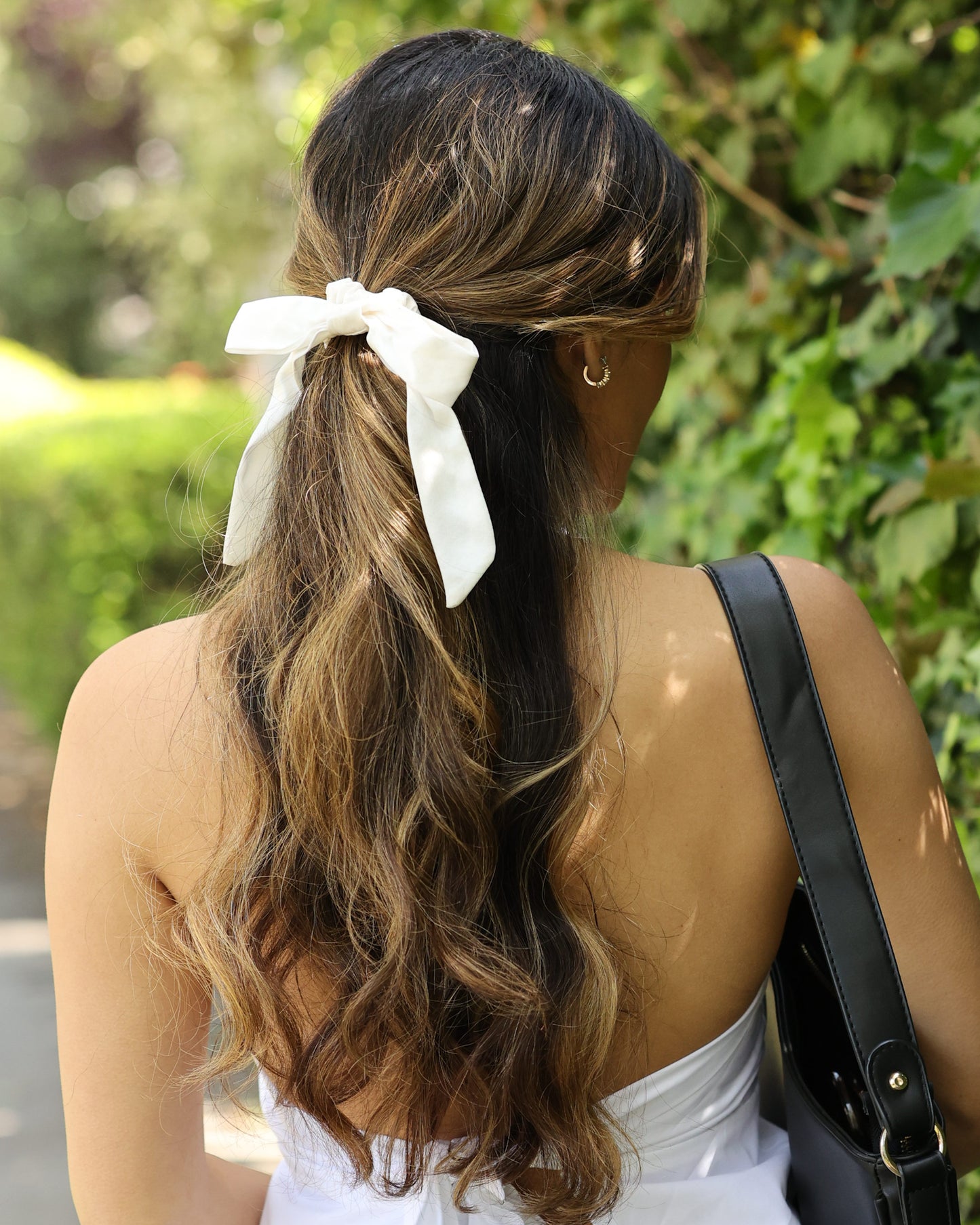 100% Silk Bow Scrunchies